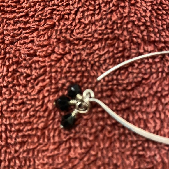 Silpada Faceted Obsidian Drop Earrings - Picture 3 of 3